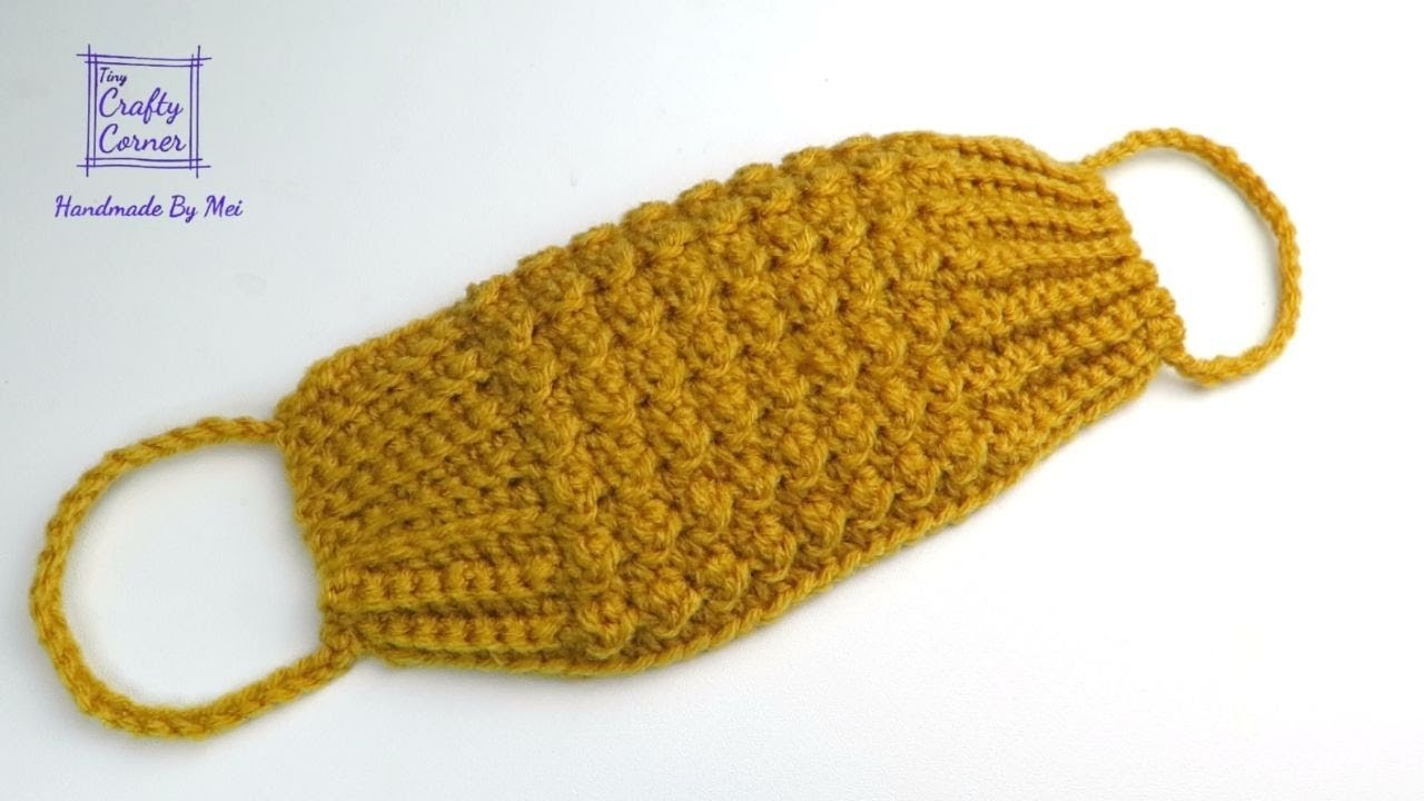 How to Crochet Face Mask / Easy With Basic Stitches / For Beginners