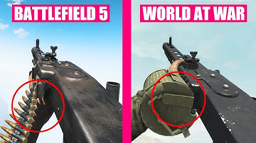 Battlefield 5 vs Call of Duty World at War Weapons Comparison