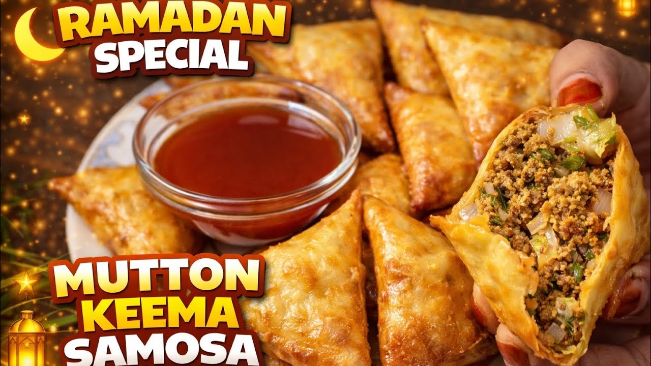 Special Mutton Keema Samosa 🌙✨ | Crispy Iftar Snack Recipe 🥟🔥 | Amaira kitchen 