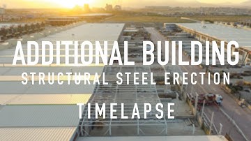 Timelapse: Structural Steel Erection, Roof and Facade Cladding