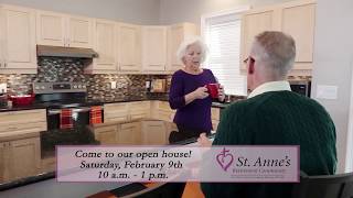 Open House on February 9 2019 at St Anne s Retirement Community