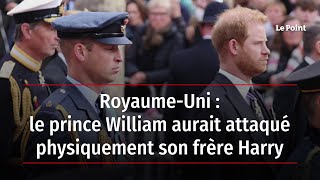 Royaume-Uni : le prince William aurait attaqué physiquement son frère Harry