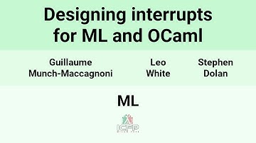 [ML24] Designing interrupts for ML and OCaml