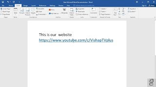 How to insert a hyperlink in Word 2016