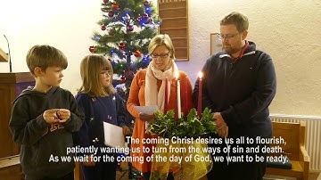 Advent Two candle lighting