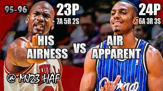 Michael Jordan vs Penny Hardaway RARE DUEL Highlights (1996.02.25) - 47pts Total, NBA on NBC Game!