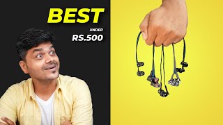 Top 5 Best Earphones Under Rs.500 Budget || கம்மி விலையில் சூப்பர் சவுண்ட்  Tamil Tech