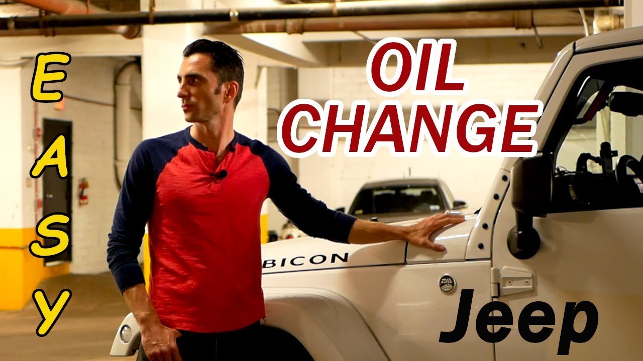 Jeep Wrangler Engine Oil Change - YouTube