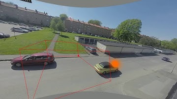 Visualisation of radar data from Qamcom’s 77 GHz obstacle detection radar