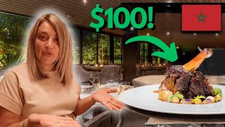 $100 Luxury Dinner in Marrakech Morocco  (I was SHOCKED!)