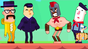 Bowmasters Epic Win Maestro, Chang Wu king VS Leonidas, Mime Gameplay IOS - android