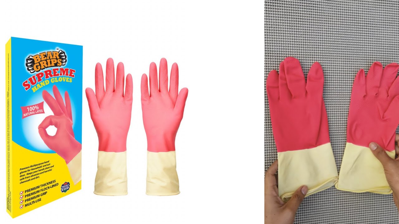 Bear Grips Supreme Protective Rubber Hand Gloves