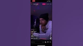 Lewis Hamilton playing his songs live on Instagram