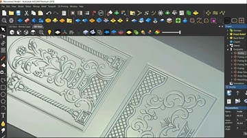 custom arch tool 2.5 D Door design Toolpath in #artcam #2.5D #Door CARVING