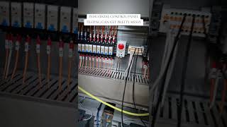 Testing control panels can get messy with all the simulation wiring #automation #ee #controlpanel