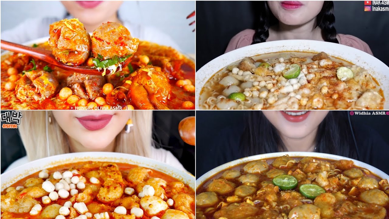 Kompilasi Mukbang Asmr Baso Aci Cuanki