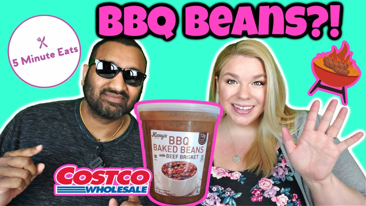 Costco Harry's BBQ Baked Beans With Beef Brisket Review YouTube