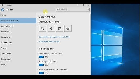 Disable System Icons, Messages, & Notifications - Windows 10, 8, 7