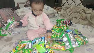 Cute Baby Happy To Se Snacks