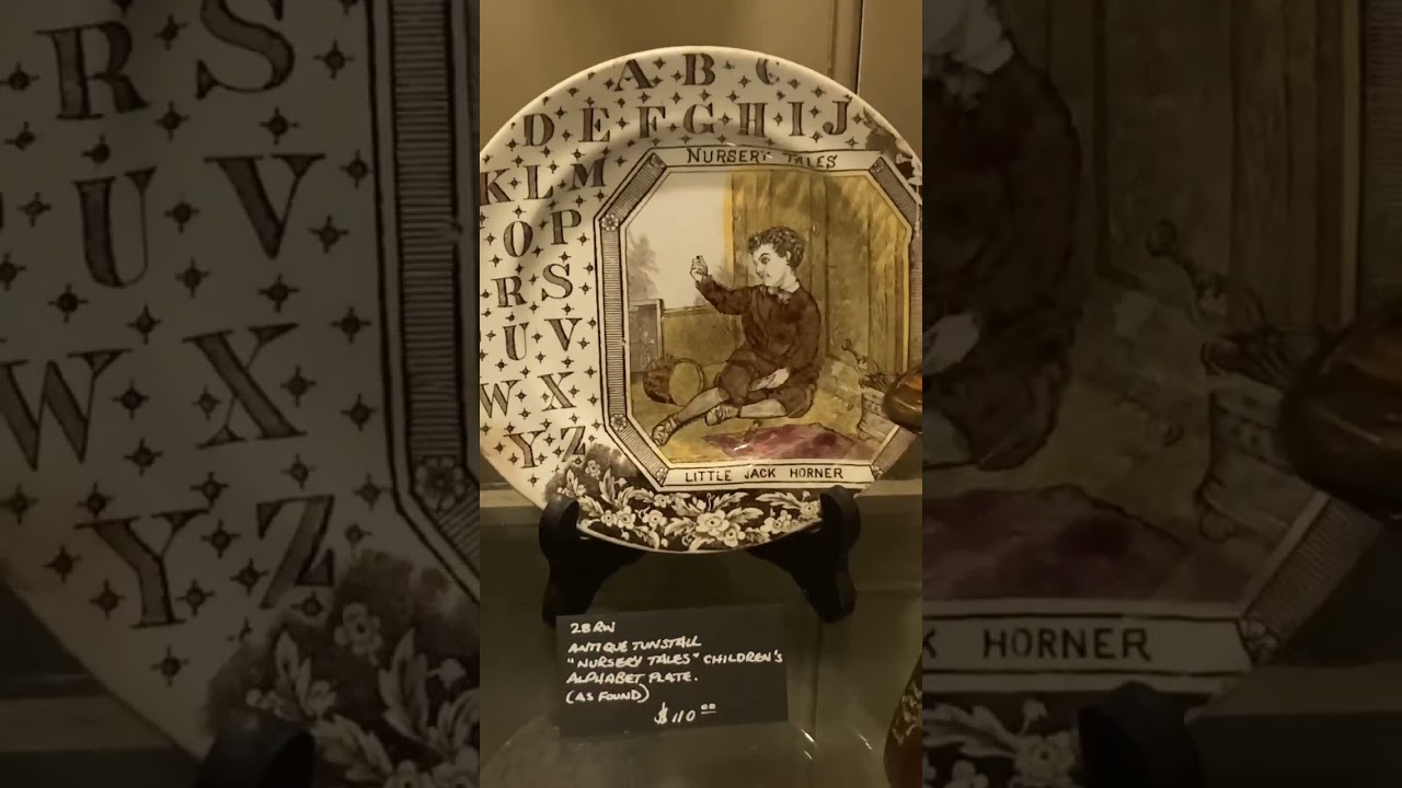 Antique “Nursery tails￼”￼ children’s plate￼