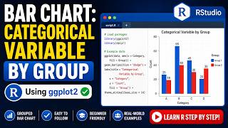 Categorical Variable by Group in R | Bar Chart Tutorial for Beginners