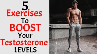 5 Exercises To BOOST Your Testosterone Levels In Men | Increase Your T-Level Naturally | MHFT!