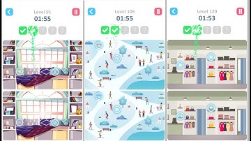 TAP TAP DIFFERENCES - Gameplay Walkthrough Level 91 - 120