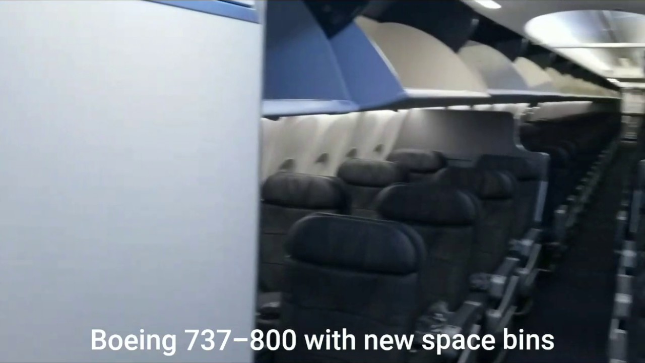 American Airlines Cabin Tour Boeing 737 800 With Space Bins