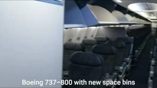 American Airlines Cabin Tour Boeing 737-800 with Space Bins