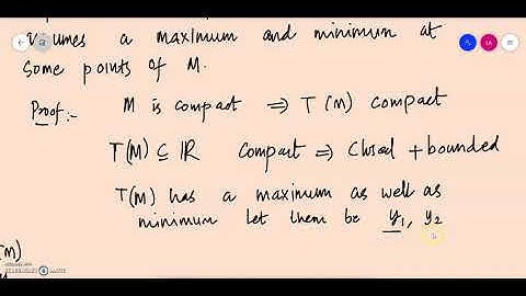 Functional Analysis Class 33B Continuous functions into R assumes maximum and minimum