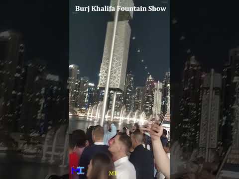 Dubai Fountain Show at Burj Khalifa #dubai #burjkhalifa #shorts #viralshorts #uaedubai