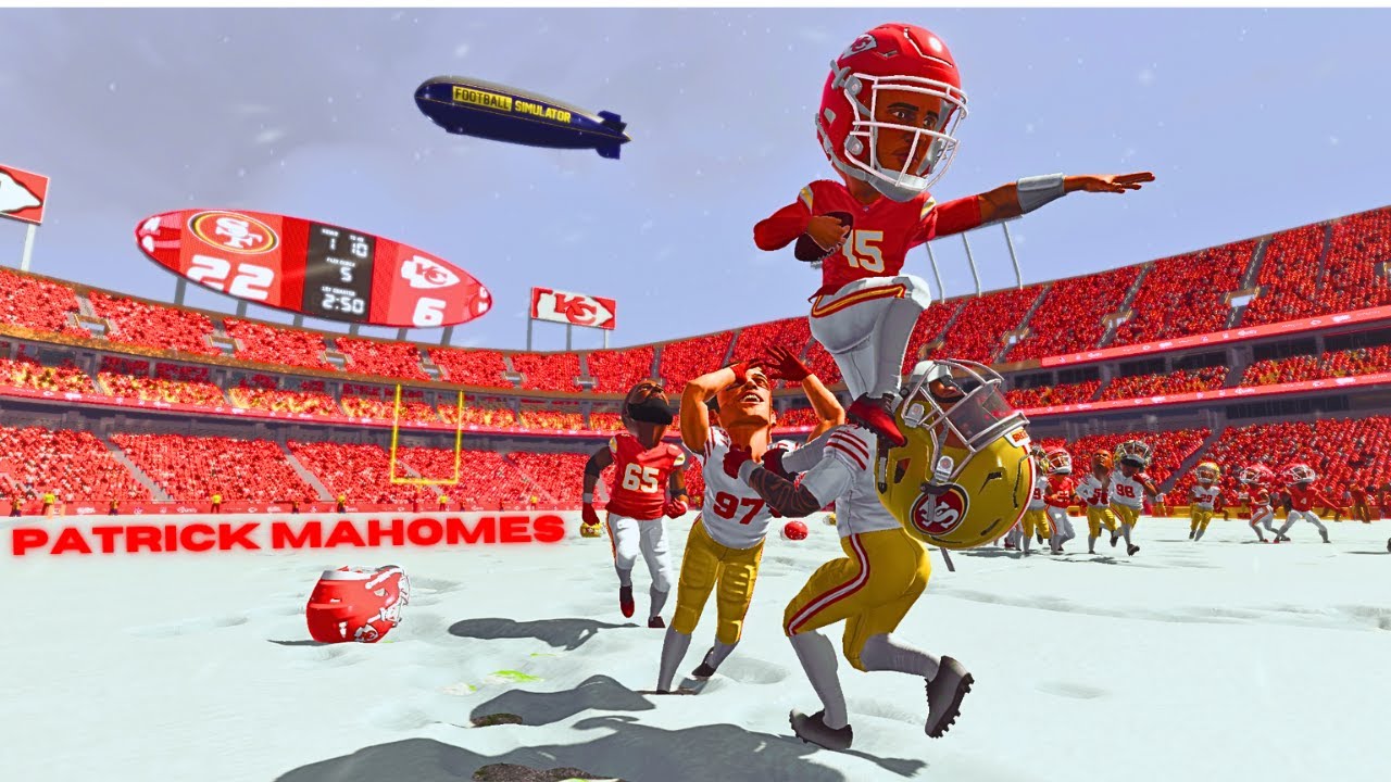 Patrick Mahomes Is OVERPOWERED In Football Simulator‼️