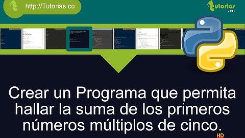 operadores – python(suma de numeros multiplos de cinco)