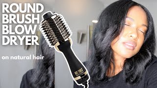 ROUND BRUSH HAIR DRYER on NATURAL HAIR | Hot Tools Hair Dryer