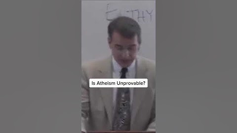 Is Atheism Unprovable? #Shorts