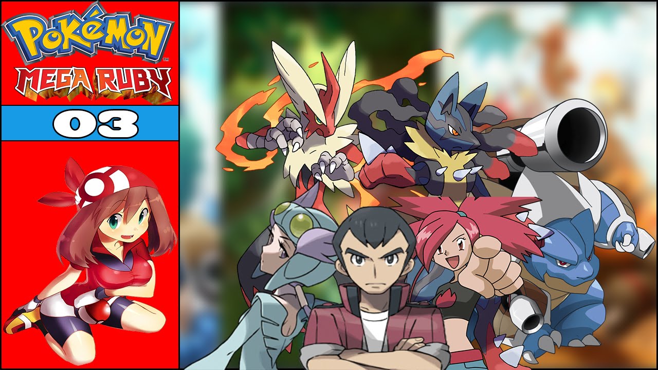 Todos Lendários - Pokémon Mega Ruby (GBA) 