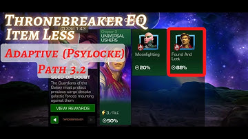 MCOC| EQ 3.2 | Adaptive Combo Path | Found and Lost | SEED OF DOUBT |  TB | Item less |