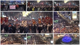 Milo! Ne Damo Ti Svetinje! - Odjekuje Beogradom Sve Do Hrama Svetog Save! Milo! Ne Damo Ti Svetinje! - Odjekuje Beogradom Sve Do Hrama Svetog Save!