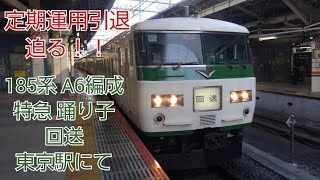 定期運用引退 迫る！！　185系 A7編成　特急 踊り子　回送　東京駅にて