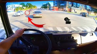 Pov Driving Truck #9 Old Mercedes Benz 814 in City