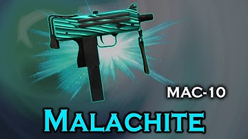 Malachite MAC-10 StatTrak stickers skin preview FN/MW/FT/WW/BS