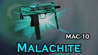 Malachite MAC-10 StatTrak stickers skin preview FN/MW/FT/WW/BS
