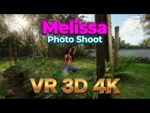 Melissa out doors photo shoot VR 3D 180