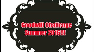 $5 Goodwill Challenge Summer 2016!!! Update