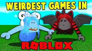 Polly took me to the WEIRDEST GAMES on ROBLOX! screenshot 4