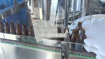 automatic bottles powder filling metal caps feeding capping machine 2 in 1 bottling equipment