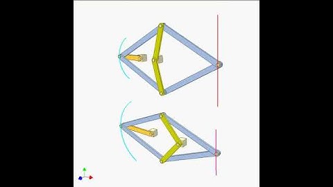 Peaucellier linkage 2480p | Design engineering | Mechanisms | design concepts