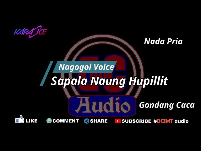Karaoke Sapala Naung Hupilit Nada Pria Gondang Caca || DCIMT audio class=