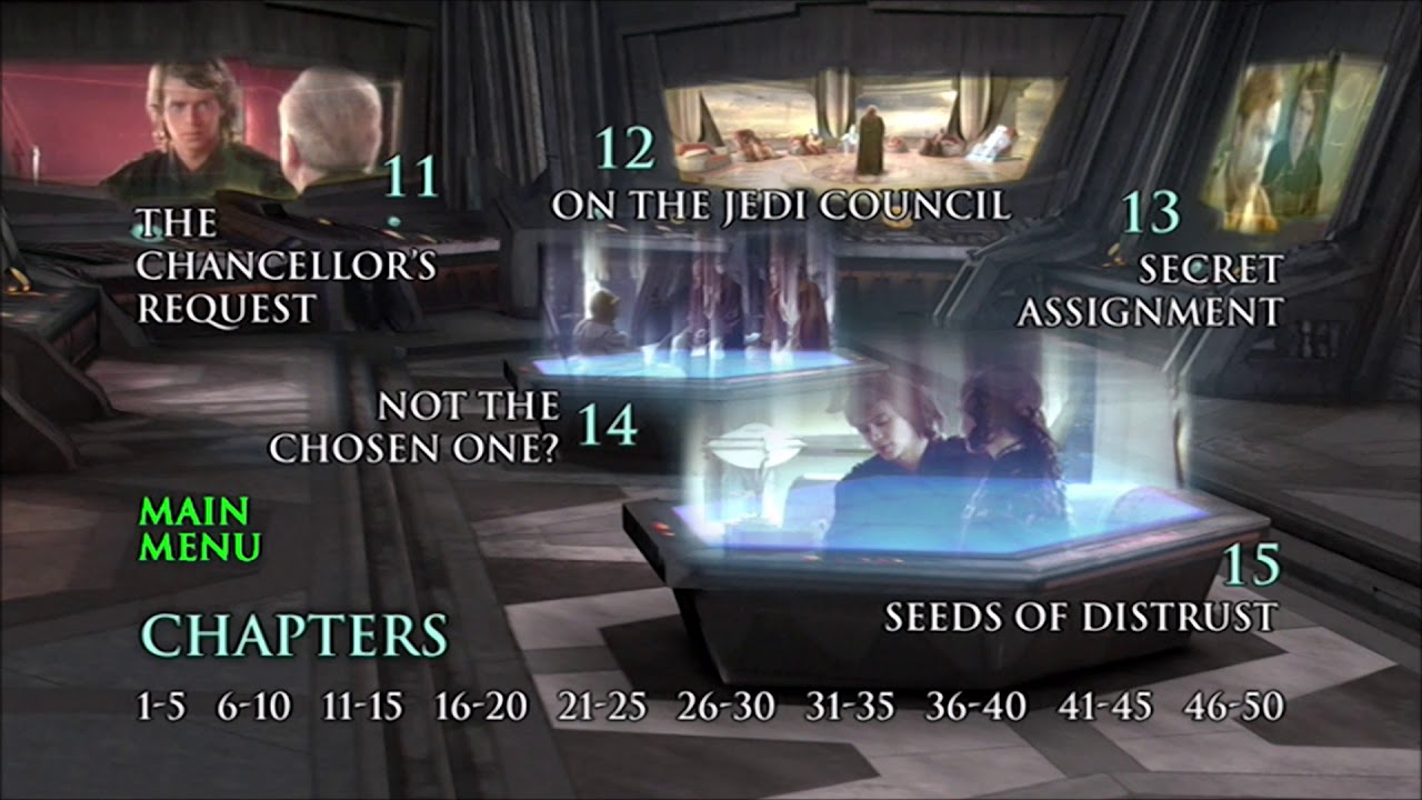 Star Wars Dvd Menu 03 Youtube