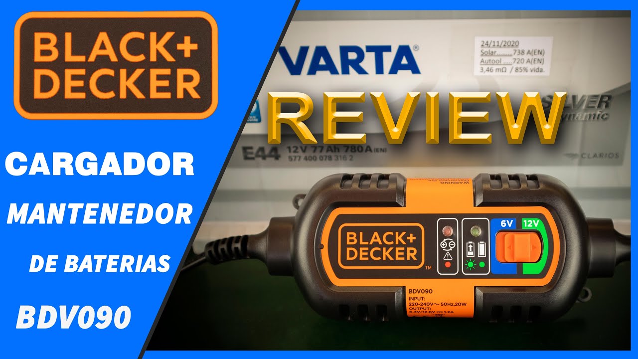 Cargador Mantenedor De Bateria 6v 12v Black And Decker Bm3b